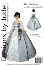 Outlander Wedding Dress Sewing Pattern for 45.5cm Iplehouse FID Doll Poldark