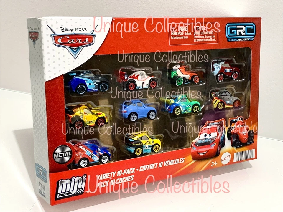 Disney Cars 10 pack GRC Mini Racers Global Racers Cup Francesco Jackson Cruz NEW