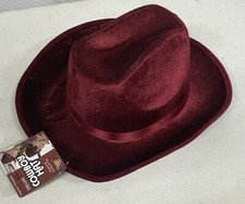 Adult Cowboy Hat Burgundy New With Tag.