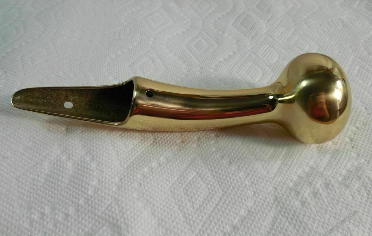 SOLID BRASS 2" dia Horse HAMES KNOBS 7 1/2" long Walking Sticks, Cane