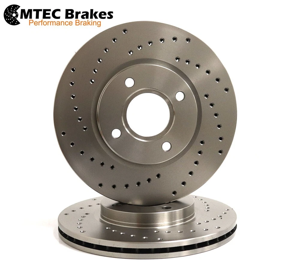 Ford Fiesta ST180 ST200 2012- Drilled Front Rear Brake Discs & MTEC Pads - Image 3 of 4