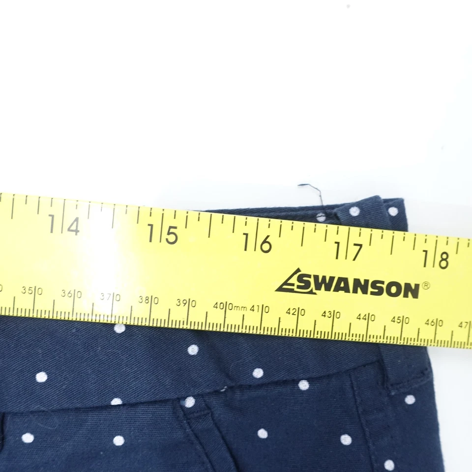 Шорты женские Columbia Chino 14 темно-синие в горошек плоские спереди PFG классические - Изображение 2 из 4