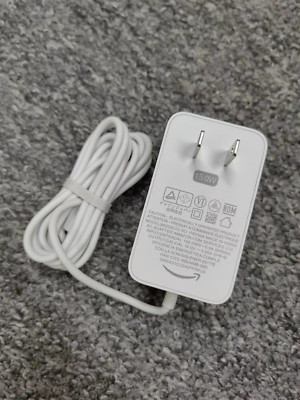 Genuine Amazon AC Power Adapter Charger 15W For Echo Dot (3rd/4th Gen) Echo Spot