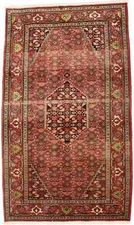 4X7 ft Handmade Vintage Oriental Rug Floral Style Kitchen & Bedroom Decor Carpet