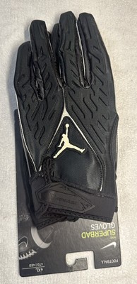  Jordan Nike Superbad Oklahoma Sooners Football Gloves Black DX5198 Sz XXXXL 