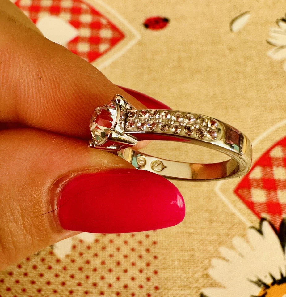 Coppia Di Anelli Swarovski Originali - Immagine 4 di 4