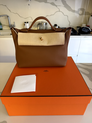 Hermes 24/24 Tasche 29 cm goldfarben gelbgold Hardware nagelneu & Quittung - Bild 6 von 8