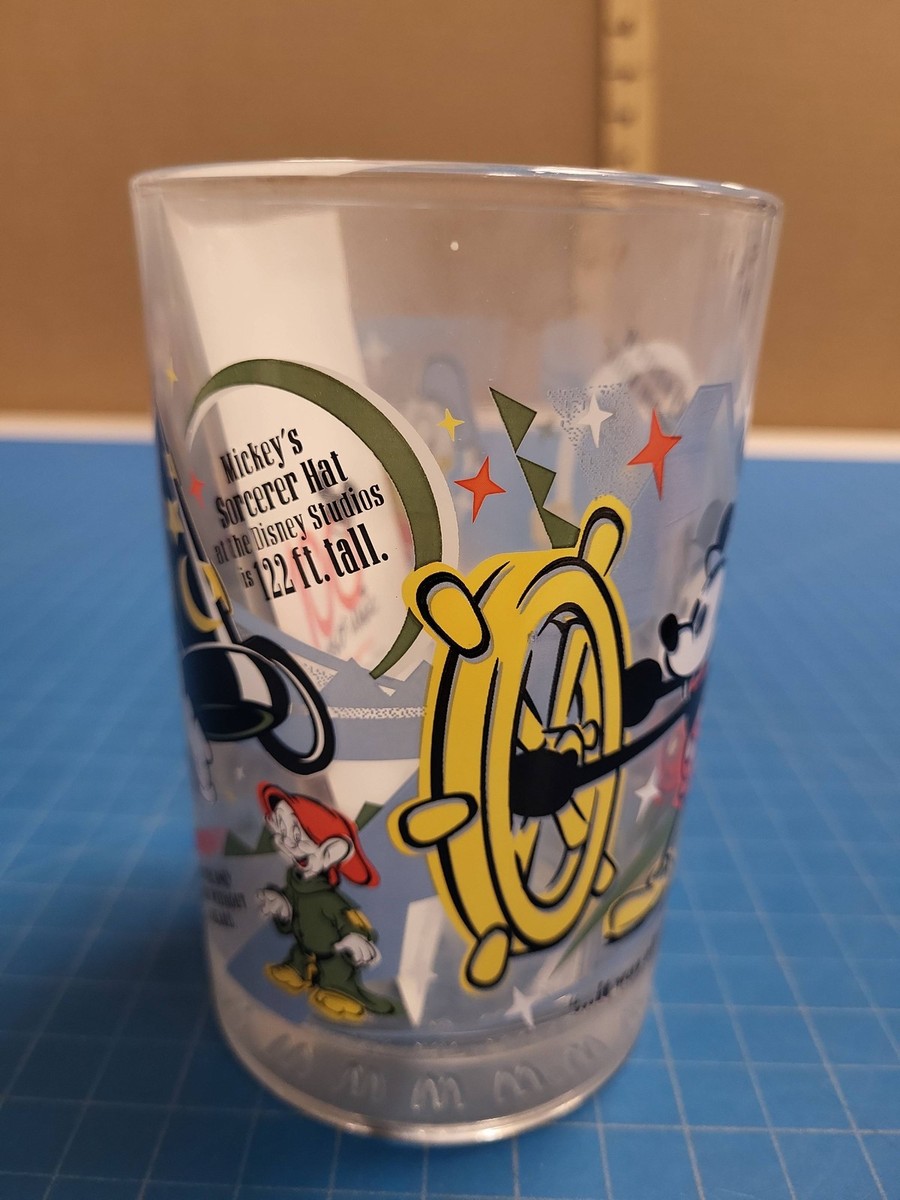 Disney McDonald's 90s Collector Cup Glass Mickey Minnie Donald