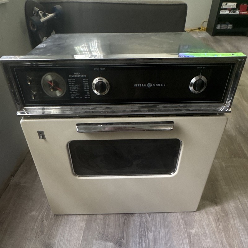 General Electric Built-In Electric Wall Oven White Analog Timer