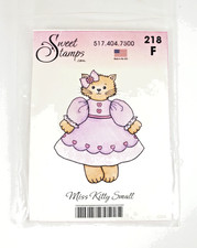 Sweet Stamps-Miss Kitty Small-Unmounted-281F-Rubber Stamp