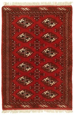 Hand Knotted Area Rug 3'4'' x 4'11'' Traditional Oriental Wool Carpet