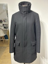 Zara Men’s Black Zipper Wool Mix Coat Size M