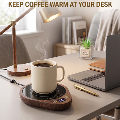 Coffee Mug Warmer 3 Temp Electric Cup Heater Hot Plate Coaster Desk