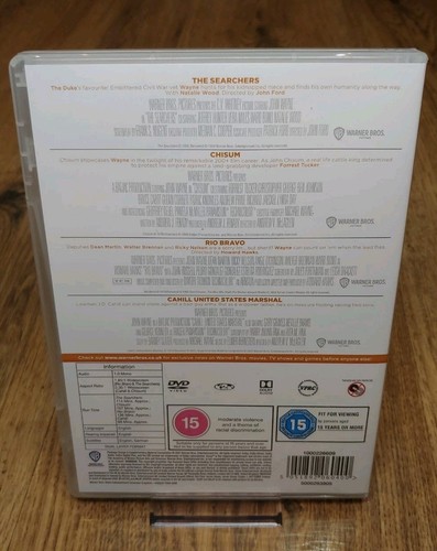John Wayne Collection - The Searchers/Chisum/Rio Bravo/Cahill/US Marshal DVD R2 - Picture 3 of 9
