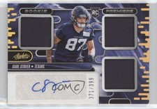 2024 Panini Absolute Rookie Premiere Materials 371/399 Cade Stover Auto m5e