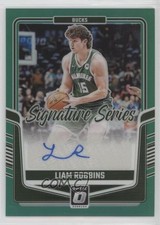 2024-25 Donruss Optic Signature Series Green Prizm 25/49 Liam Robbins Auto hu1