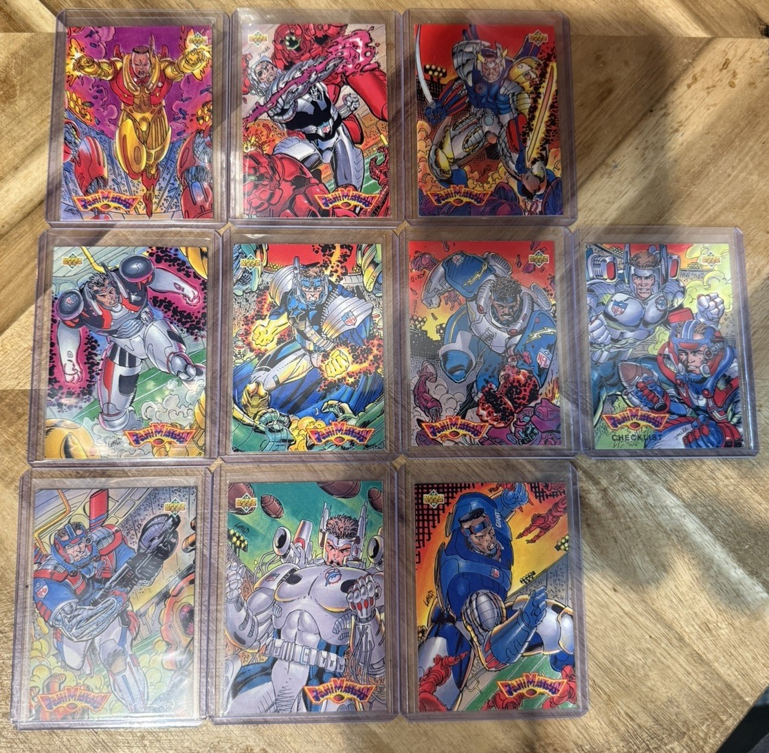 1992 NFL Upper Deck Fanimation Comic Card Complete Football Set - F1-F10 CLEAN 
