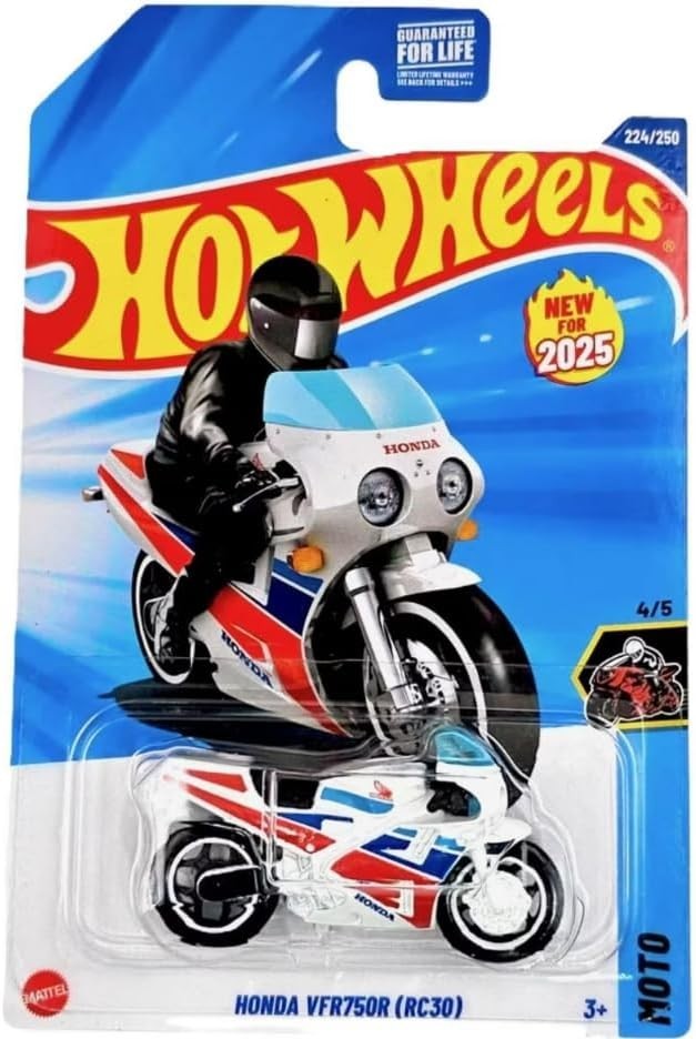 2025 Hot Wheels #224 HW Moto Honda VFR750R (RC30) white