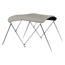 6' L x 91 6' L x 91"-96" W Cadet Gray Sunbrella  Acrylic 3-Bow Bimini Canvas
