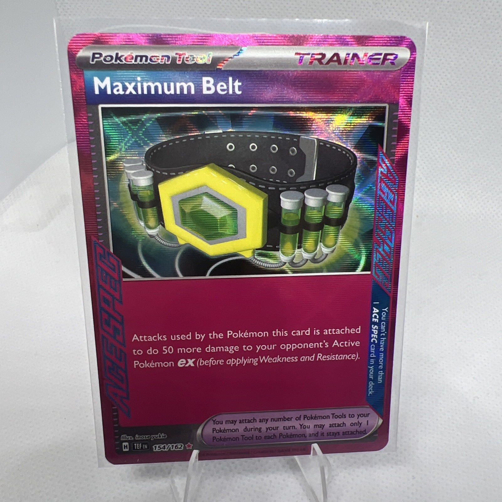 Maximum Belt 154/162 - Pokemon Temporal Forces Ace Spec Rare Card NM