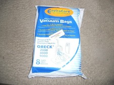 EnviroCare Technologies 8 Oreck Vacuum Bags w/o BagDock 2000, 8000 , 9000 model