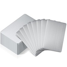30x 304 Stainless Steel Blank Business Cards for Laser Engraving 86x54x0.4mm