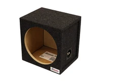 12 in Single Compact Sealed Subwoofer Enclosure Precision CNC-Cut, Premium MDF C