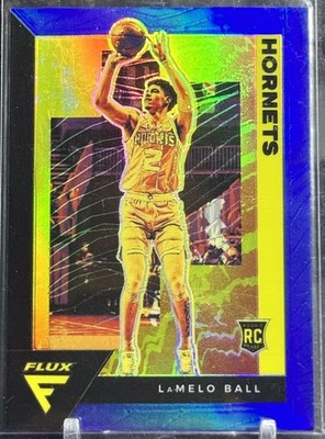 2020-21 Panini Flux - Rookies LaMelo Ball #201 Blue Prizm /99 (RC)