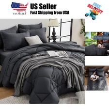King Comforter Set - 7-Piece All Season Bed in a Bag King, Ultra Soft Bedding...