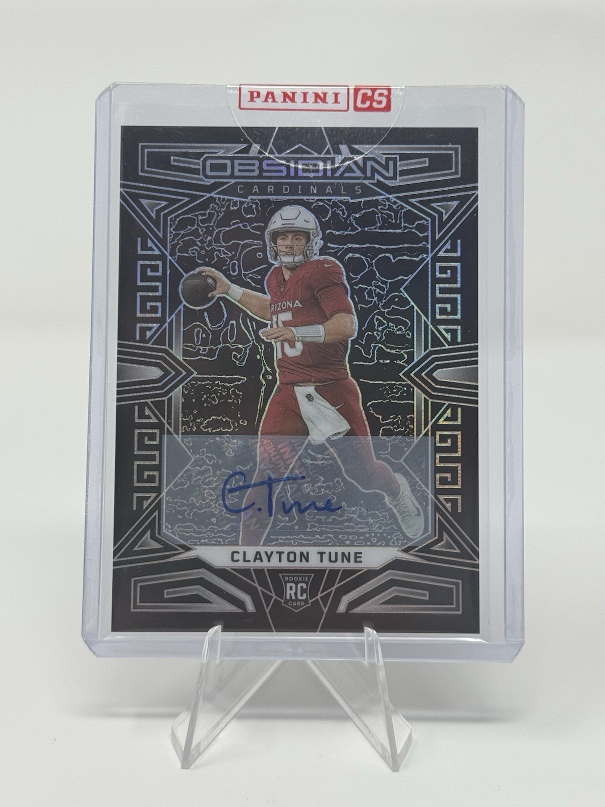 Clayton Tune Panini Obsidian #104 Signature