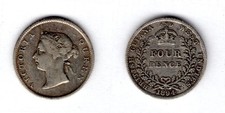 British Guiana. Four Pence 1894. Cleaned.