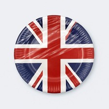 Union Jack Paper Plates 9" – Pack of 20 British Flag Party Tableware
