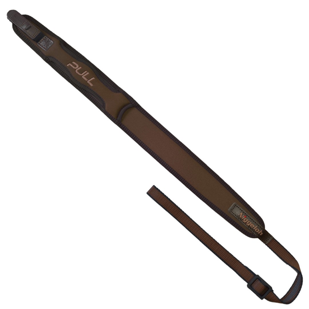 Niggeloh Neoprene PULL Rifle Sling Brown Hunting Sporting Strap