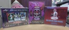2026 LEAF METAL JUMBO + SAGE HIGH HOBBY + WILD CARD 5-DRAW FOOTBALL BOX LOT