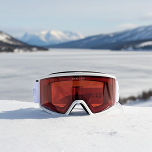 Oakley Snow Goggles Target Line L matte white frame Prizm Rose