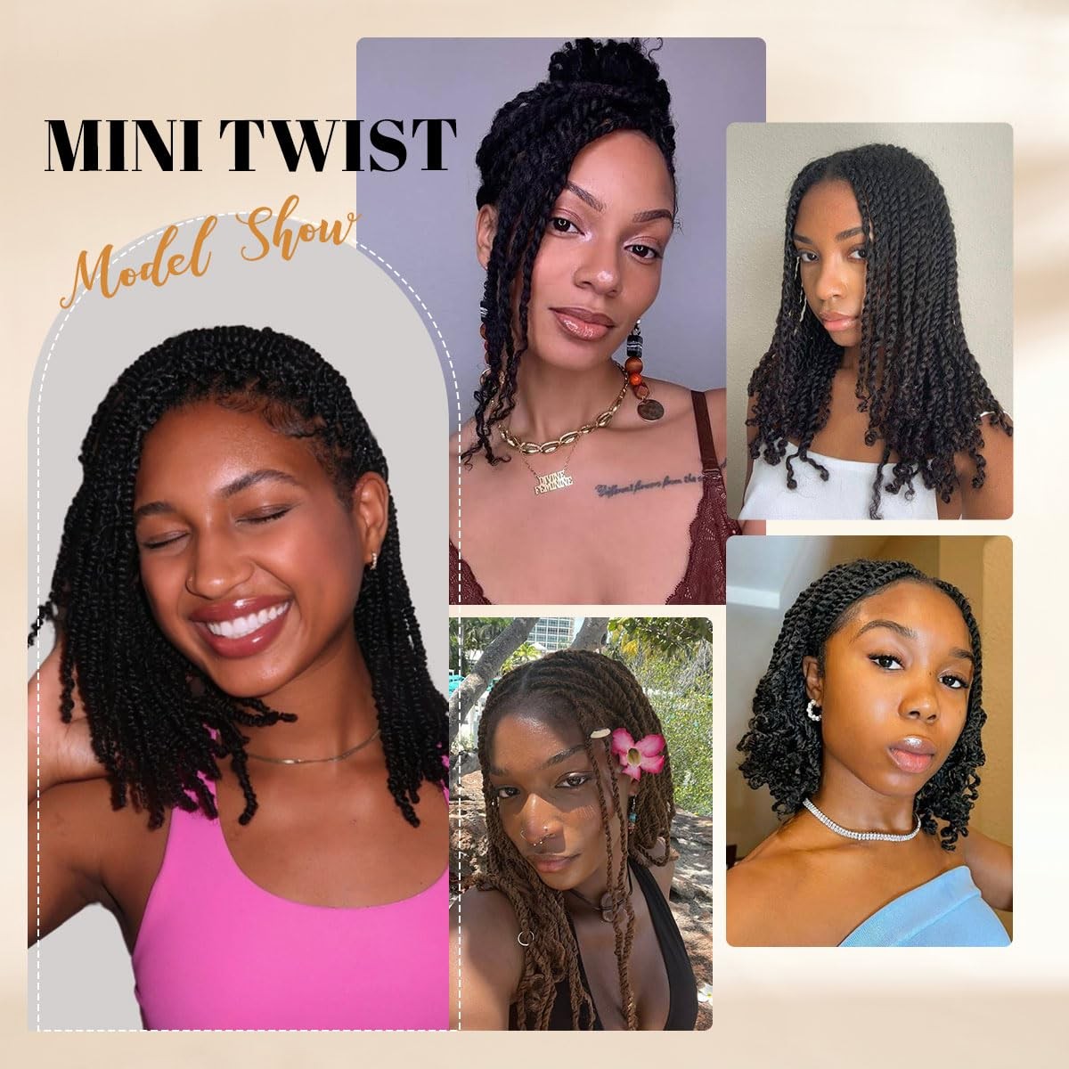 Afro Kinkys Bulk Human Hair, 12 inch 4c Kinky Curly Human Hair for Twist/Perm...