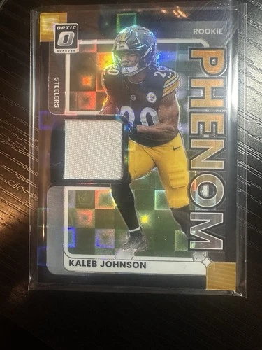 2025 Donruss Optic Kaleb Johnson Black Pandora (RAW)