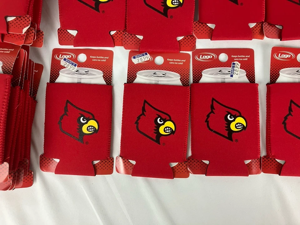 Lote de 48 fundas aisladas Louisville Cardinals Can Koozies nuevas Foto 4 de 4