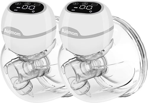 Aidmom Breast Pump Hands Free,Double Wearable Pumps for Breastfeeding with 3...