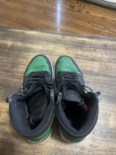 JORDAN 1 RETRO HIGH PINE GREEN BLACK(GS) SIZE MEN 9