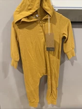 Kyte Baby 3-6M Bamboo Jersey Hooted Footless Romper  Retail $48