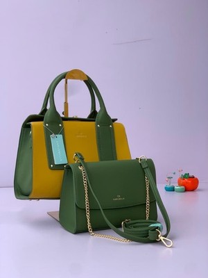 HERMÈS Kelly Schultertasche 25 Grün Leder