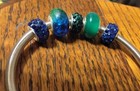 Handmade Key Ring-Plastic and Rhinestone Spacers. With Hook and Charm. — photo 3