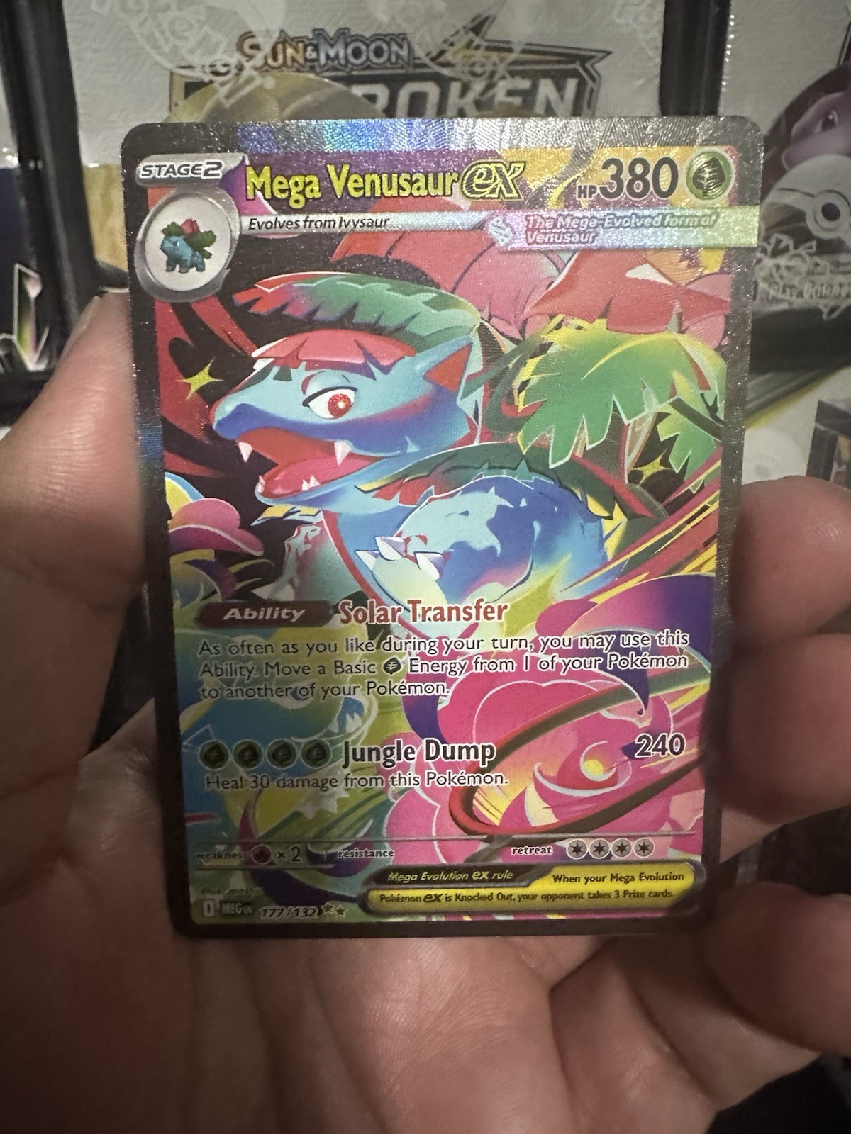 Pokemon Mega Evolution Mega Venusaur EX 177/132 Special Illustration Rare - NM