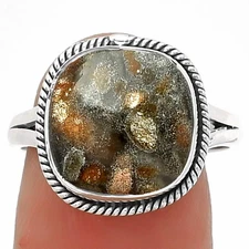 Natural Tabu Jasper 925 Sterling Silver Ring s.7 Jewelry R-1010