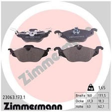 Satz Bremsbeläge Bremsklötze vorne für Opel Astra G F70 T98 F35 | 24063296