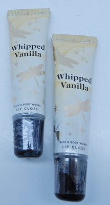 2 BATH & BODY WORKS WHIPPED VANILLA FLAVORED LIP GLOSS SHINE SEALED NEW