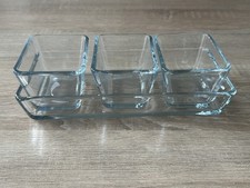 IKEA 3+1 Mini Bowls Serving Platter for Sauces, Dips Bowls Tray Set Glass