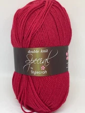 Lot 6 Skeins Color # 1246 Stylecraft Special DK Yarn ~100g Ea. Preowned READ