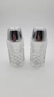 Vintage Anchor Hocking Glass Co. Salt & Pepper Shakers WEXFORD Crystal Pair MCM